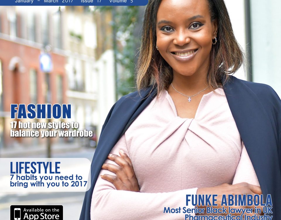 Funke Abimbola on C. Hub magazine cover