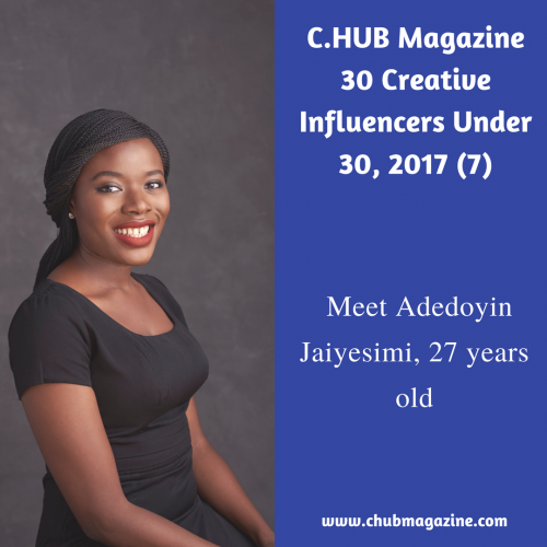 Meet Adedoyin Jaiyesimi, 27 years old