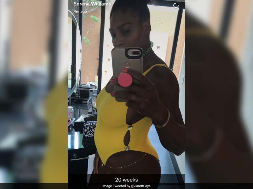 Serena Williams reveals she's 20 weeks pregnant with her first baby.