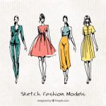 These African Illustrators are Making their Mark in the Fashion Industry four-cute-sketches-of-fashion-models_23-2147561819