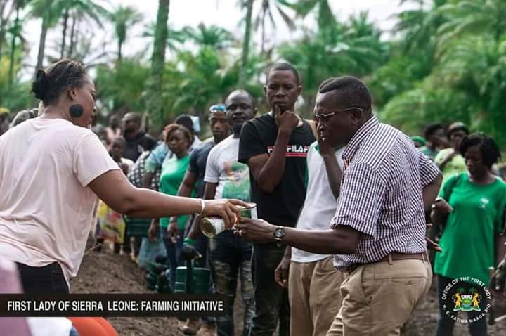 First Lady Fatima Jabbe Bio's farming initiative