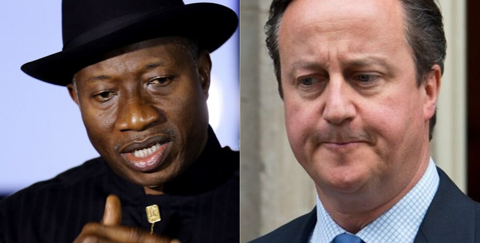 Goodluck Jonathan fires back at David Cameron