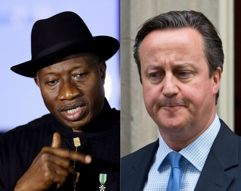 Goodluck Jonathan fires back at David Cameron