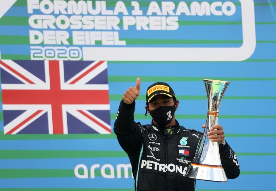 Lewis Hamilton Wins the Eifel Grand Prix, matches Michael Schumacher 91 Record Career Wins
