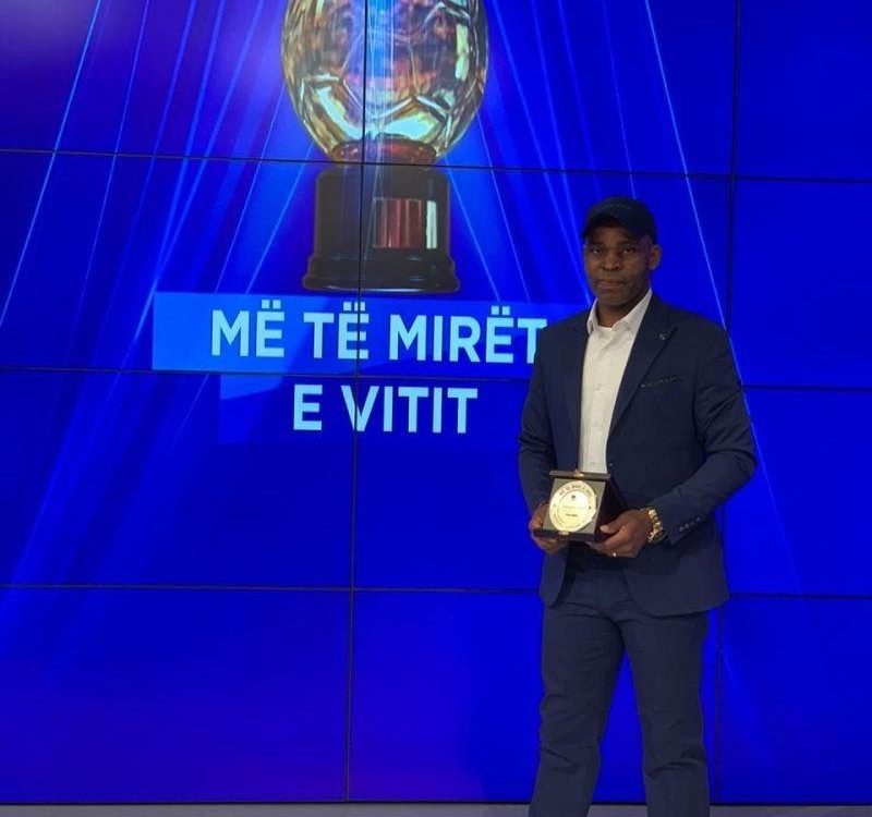 Ndubuisi Egbo wins Two Big Awards in Albania for his Incredible Season with KF Tirana.
