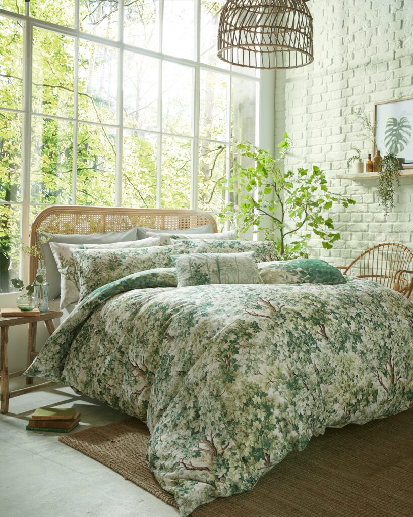 Coppice Forest Duvet Cover Set, £90, by Graham & Brown,